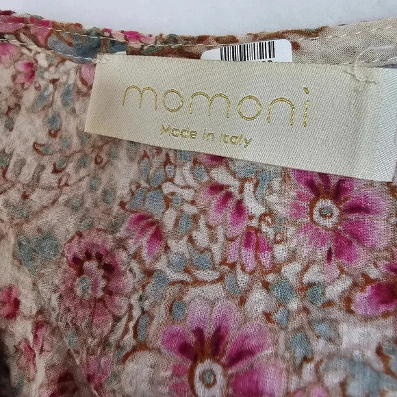 momoni louisiana dress - beige/rosa/verde 5047 - Picture 8 of 16